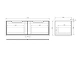 RHEA Fluted Wall-Hung Vanity - Natural Oak (All Sizes)