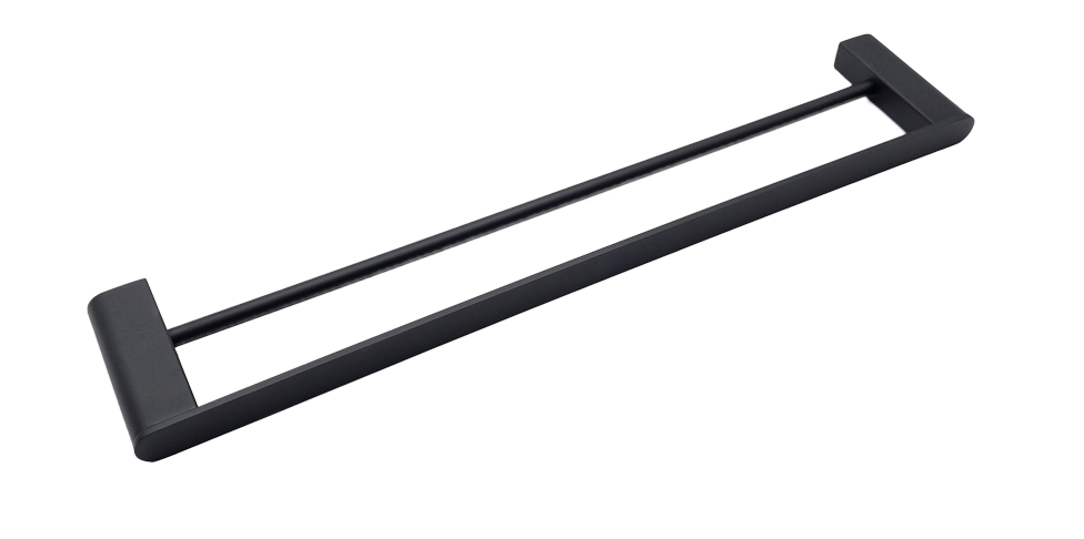 Supra Double Towel Rail (Black)- Clearance