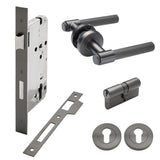 Manovella Entrance Door Kit- Rosedale-Gunmetal