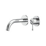 Leora Wall Basin/Bath Mixer Set 180 Curved Spout Lead Free
