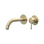 Leora Wall Basin/Bath Mixer Set 180 Curved Spout Lead Free