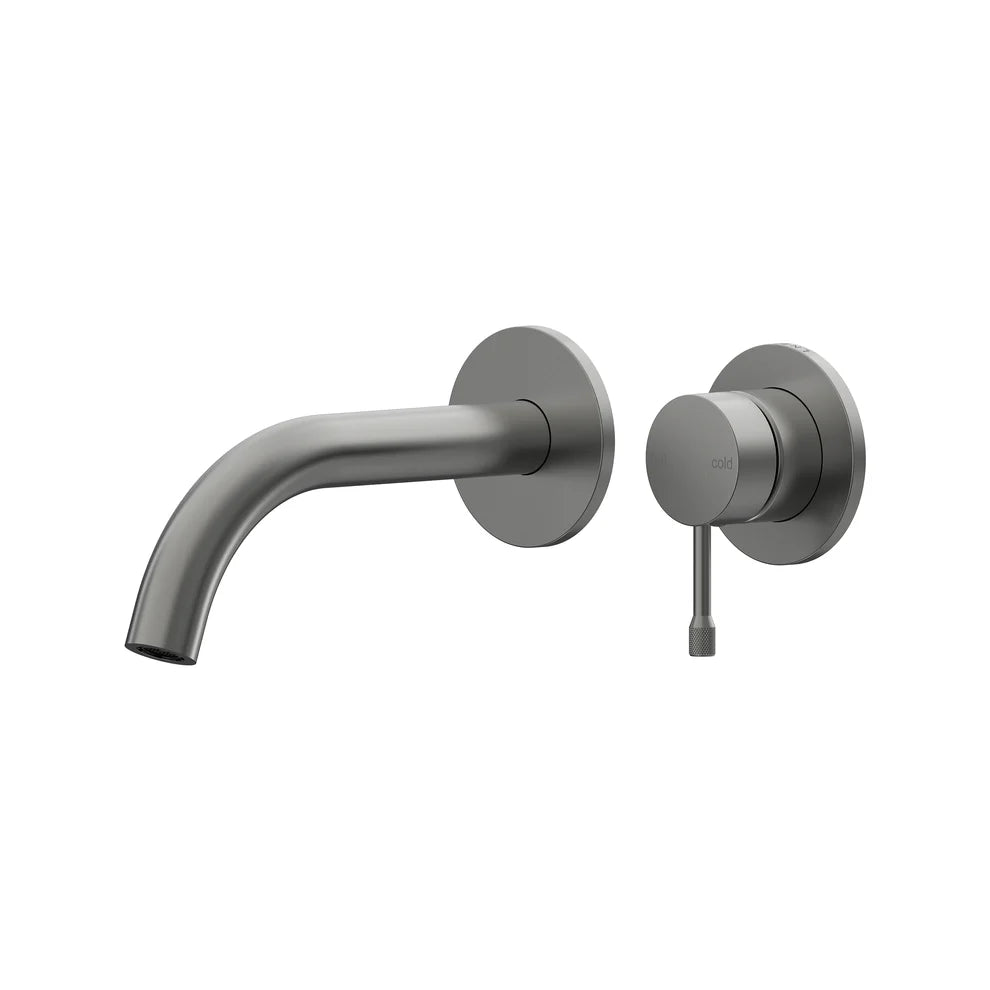 Leora Wall Basin/Bath Mixer Set 180 Curved Spout Lead Free
