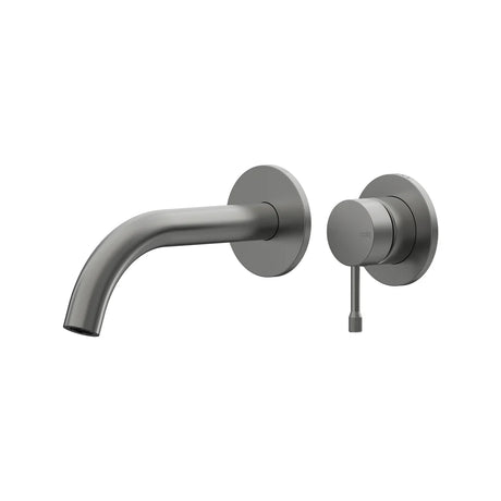 Leora Wall Basin/Bath Mixer Set 180 Curved Spout Lead Free