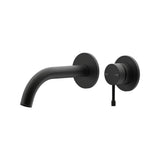 Leora Wall Basin/Bath Mixer Set 180 Curved Spout Lead Free