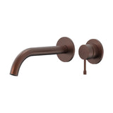 Leora Wall Basin/Bath Mixer Set 220 Curved Spout Lead Free