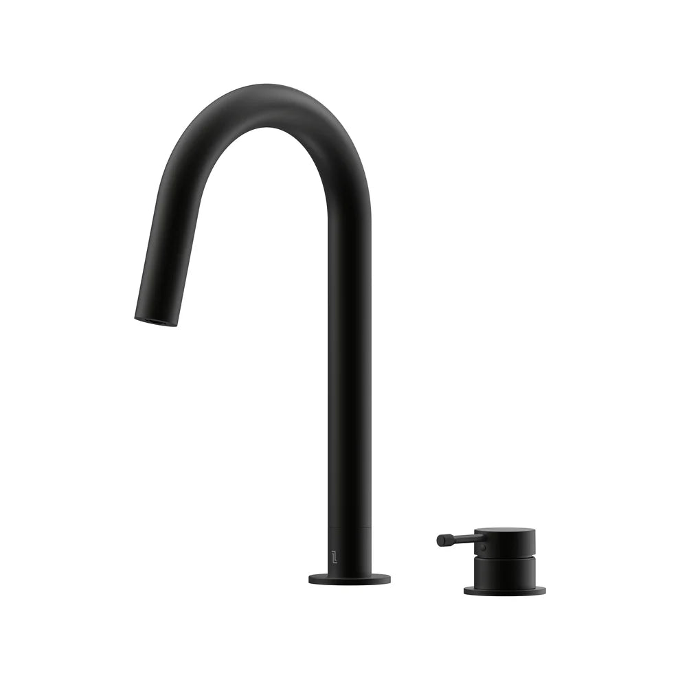 Leora Hob Sink Mixer Set 200 Curved Spout Lead Free