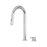 Leora Hob Pull Out Spray Sink Mixer Set 200 Curved Spout Lead Free