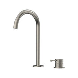 Leora Hob Basin Mixer Set 175 Curved Spout Lead Free