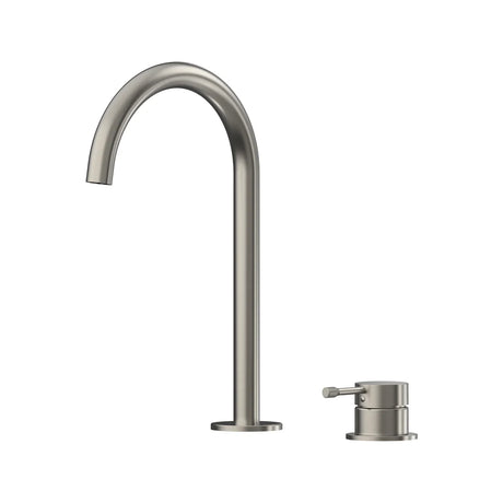 Leora Hob Basin Mixer Set 175 Curved Spout Lead Free