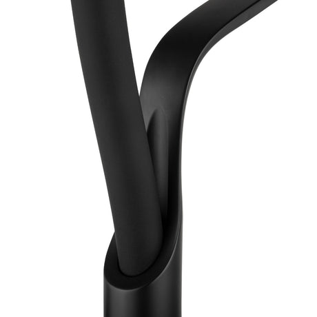 Round Pull Out Kitchen Sink Mixer Tap - Matte Black
