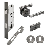 Manovella Entrance Door Kit- Lexton-Gunmetal