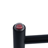 Round Electric Heated Towel Rack 4 Bars - Matte Black