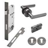 Manovella Entrance Door Kit- Fairhaven-Gunmetal