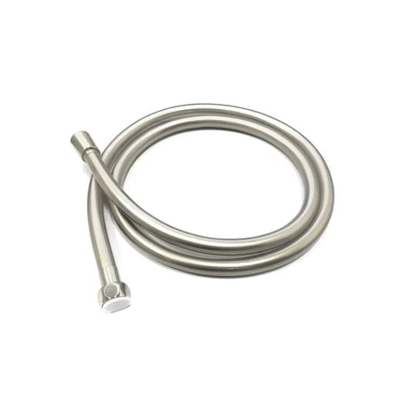 PAVIA Twin Shower Half Rail Top Inlet Round (200mm) - Brushed Nickel