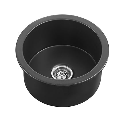 POS Camden Fireclay Undermount Kitchen Sink 470x228 (Matte Black)