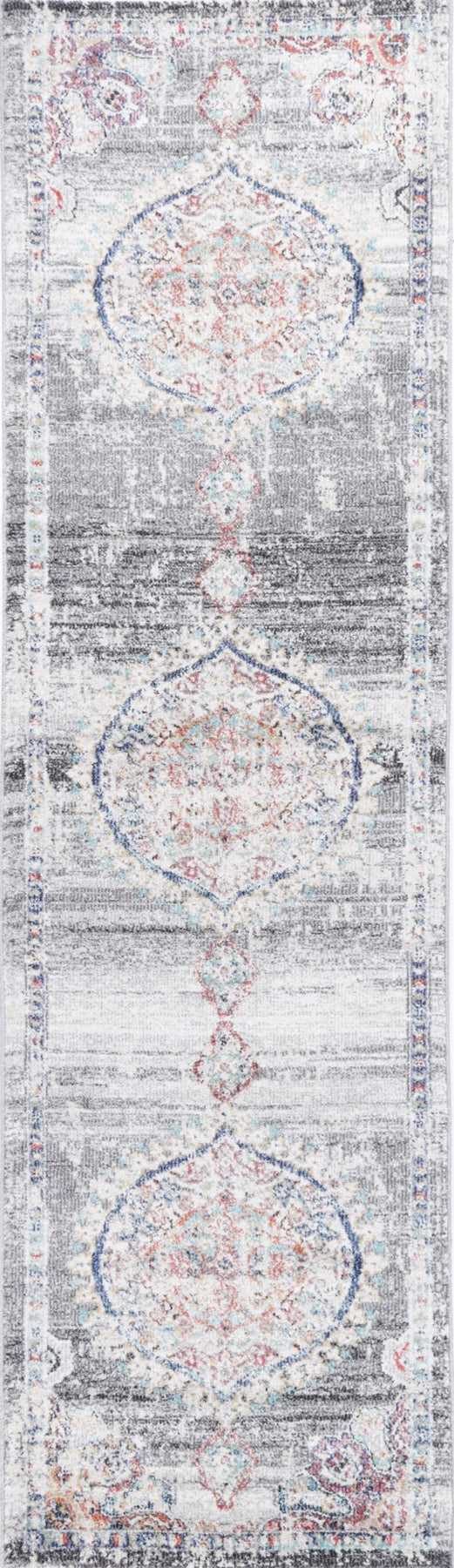 Salsa Hollow Medalion Transitional Grey Rug