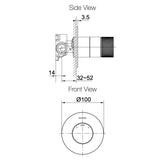 KOHLER Components Shower/Bath Mixer Thin Trim - Oyl Handle