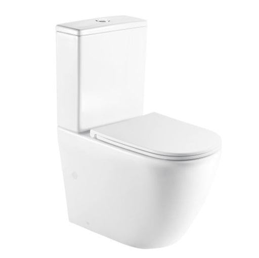 Norton Rimless Back To Wall Toilet Suite (Gloss White)