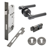 Manovella Entrance Door Kit- Rosedale-Gunmetal