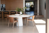 Enzono Solid Ash Wood Dining Chair - Tan