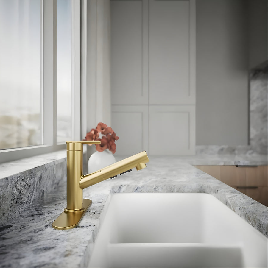 KOHLER Crue Pull-Out Kitchen Mixer
