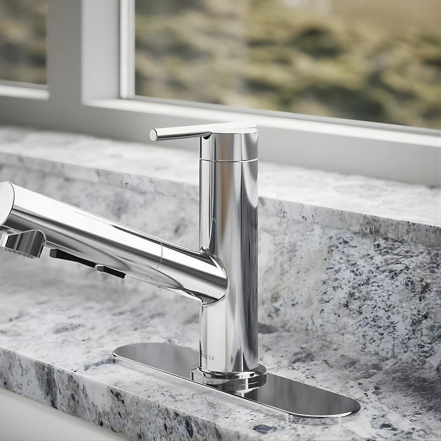 KOHLER Crue Pull-Out Kitchen Mixer