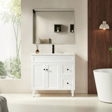 Harrington Freestanding PVC Vanity 900mm (Matte White)