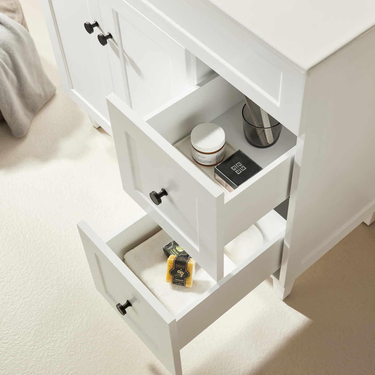 Harrington Freestanding PVC Vanity 900mm (Matte White)