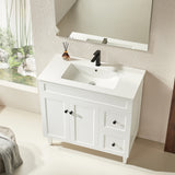 Harrington Freestanding PVC Vanity 900mm (Matte White)