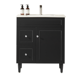 Harrington Floor PVC Cabinet Vanity 750mm (Matte Black)