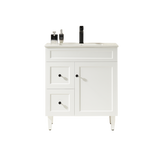 Harrington Floor PVC Cabinet Vanity 750mm (Matte White)
