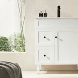 Harrington Floor PVC Cabinet Vanity 750mm (Matte White)