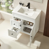 Harrington Floor PVC Cabinet Vanity 750mm (Matte White)