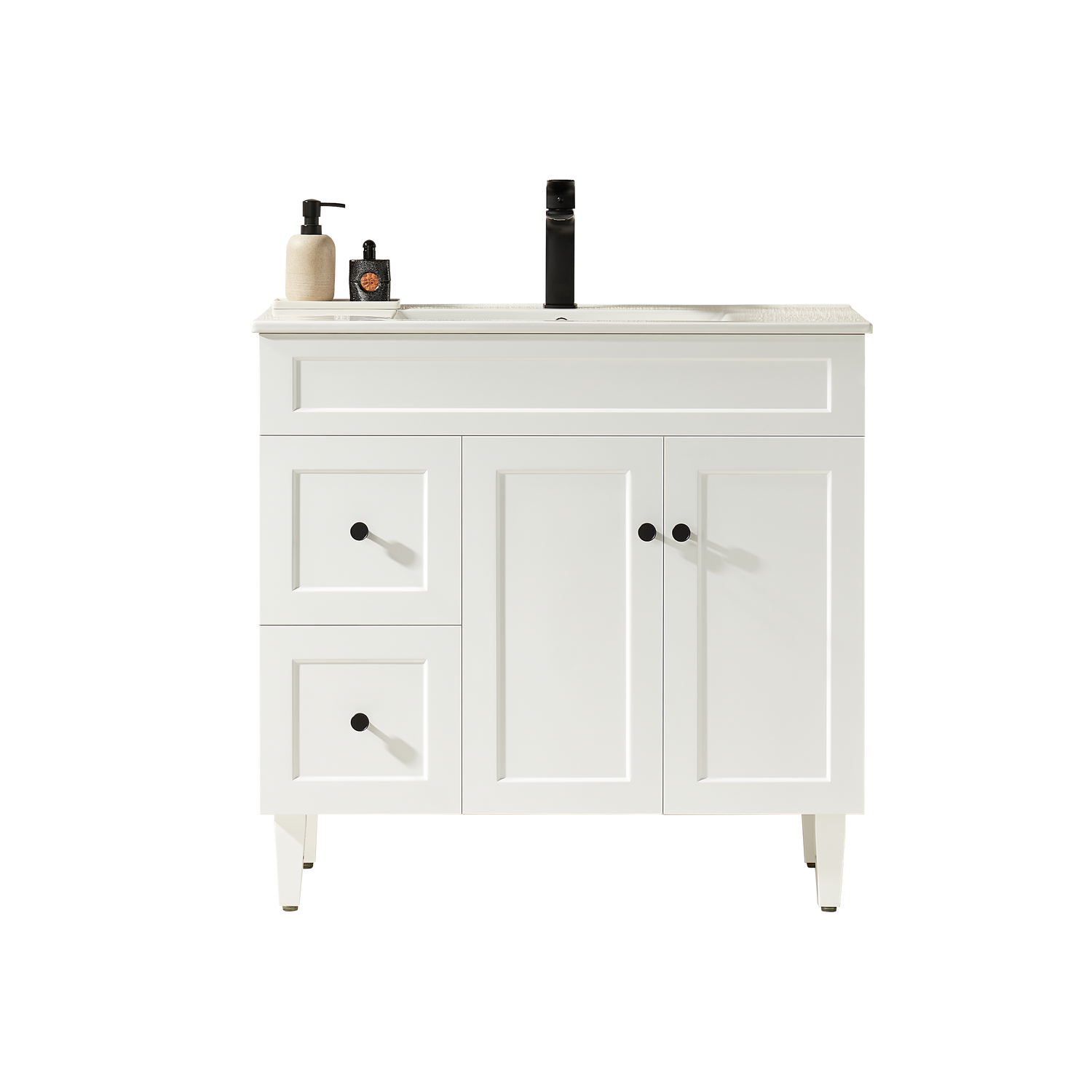 Harrington Freestanding PVC Vanity 900mm (Matte White)
