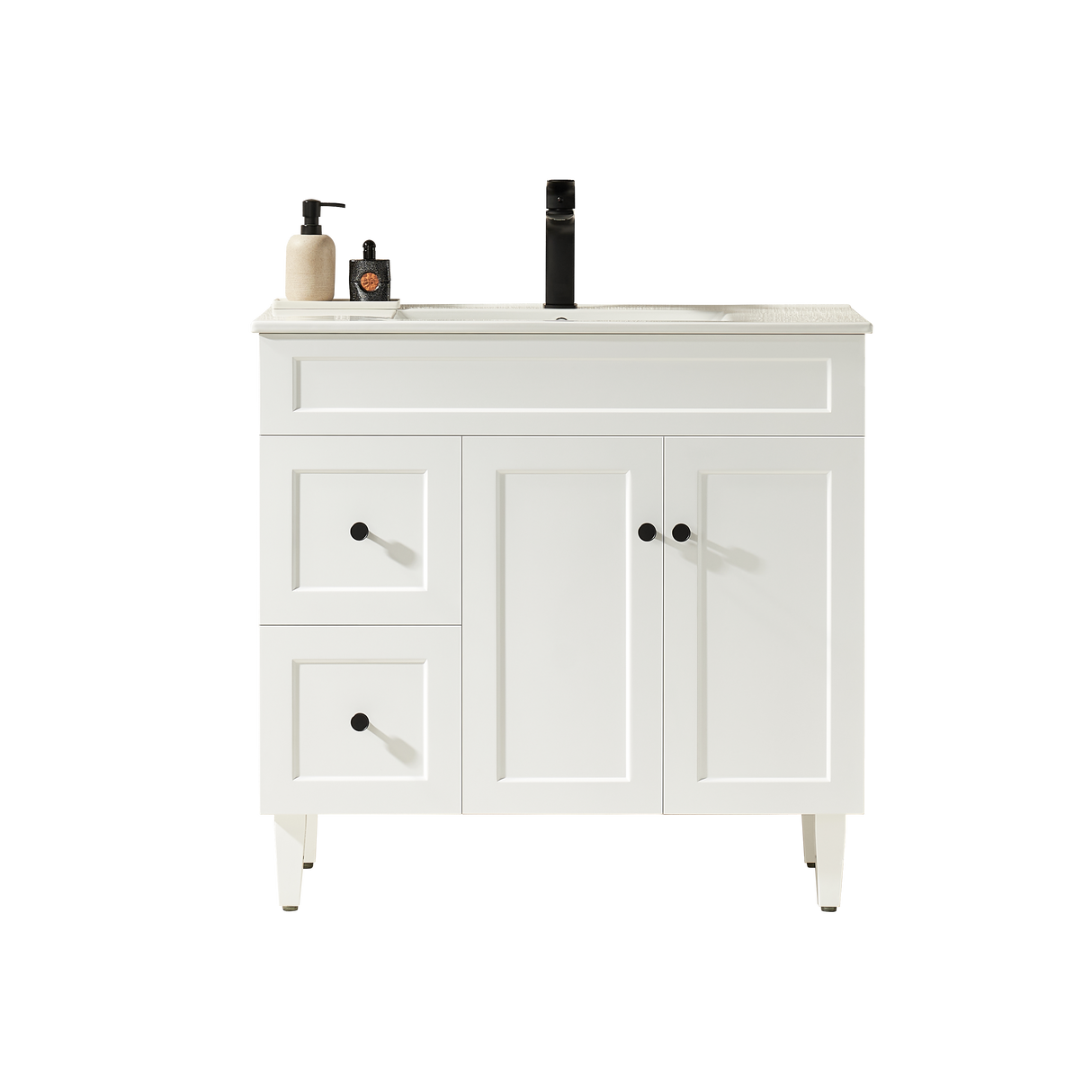 Harrington Freestanding PVC Vanity 900mm (Matte White)