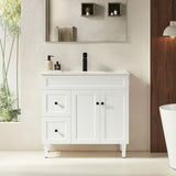 Harrington Freestanding PVC Vanity 900mm (Matte White)