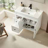 Harrington Freestanding PVC Vanity 900mm (Matte White)