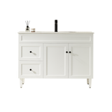 Harrington Floor PVC Cabinet Vanity 1200mm (Matte White) (Single Bowl)