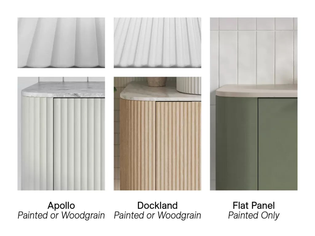 Timberline SANTOS Fluted Wall Hung Vanity (All Sizes)
