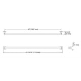 KOHLER Square 42" Grab Bar