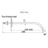 KOHLER Components Wall Mount Ribbon Basin Spout (245mm)