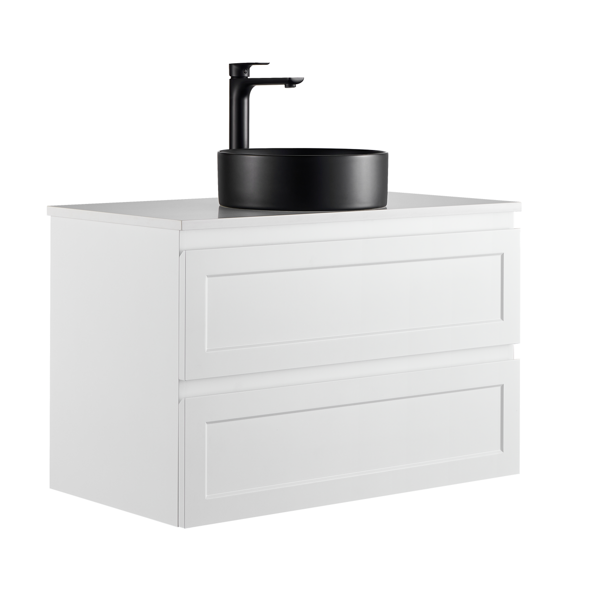 Fremantle PVC Wall Hung Cabinet Vanity 900mm (Matte White)