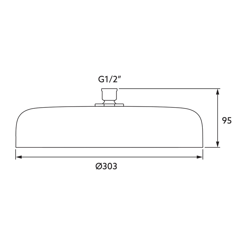 KOHLER  Statement 1F Rainhead - Round - 300mm
