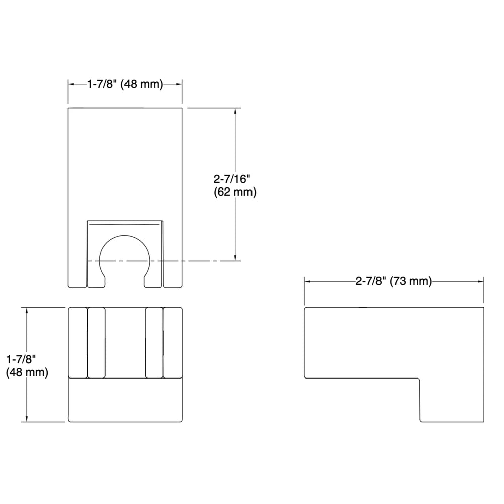 KOHLER Statement Wall Mount Handshower Holder