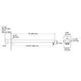KOHLER Statement Dual Function Wall Mount Rainhead Arm - 482mm