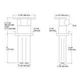 KOHLER Statement Dual Function Ceiling Mount Rainhead Arm - 127mm