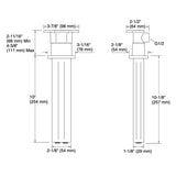 KOHLER Statement Dual Function Ceiling Mount Rainhead Arm - 254mm