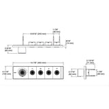 KOHLER Anthem™ Recessed Mechanical Thermostatic Control Panel - Four Outlets (4OT)