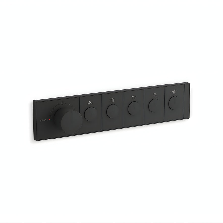 KOHLER Anthem™ Recessed Mechanical Thermostatic Control Panel - Five Outlets (5OT)