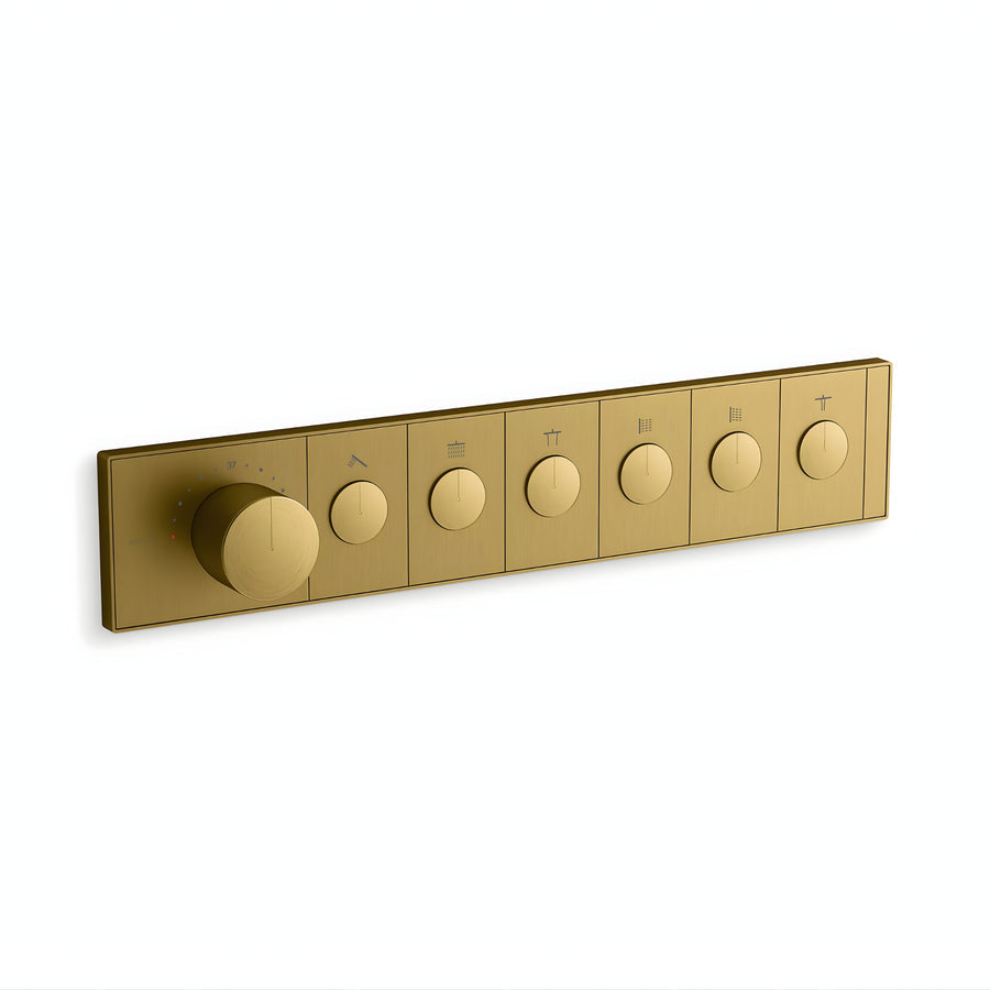 KOHLER Anthem™ Recessed Mechanical Thermostatic Control Panel - Six Outlets (6OT)